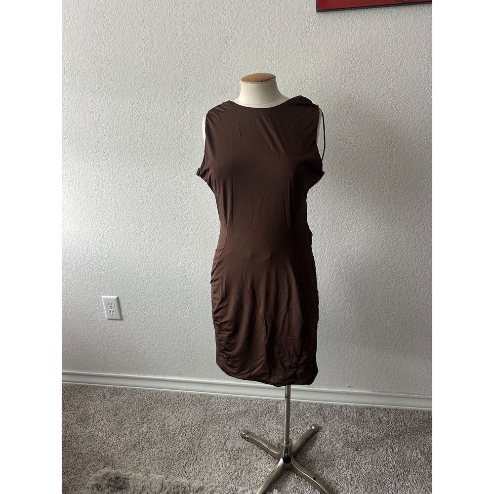 Meshki Women's Mini Brown Dress